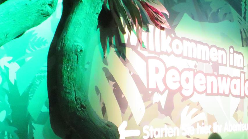 Sea-Life-Center Eingangsschild Sea-Life-Center "Willkommen im Regenwald"