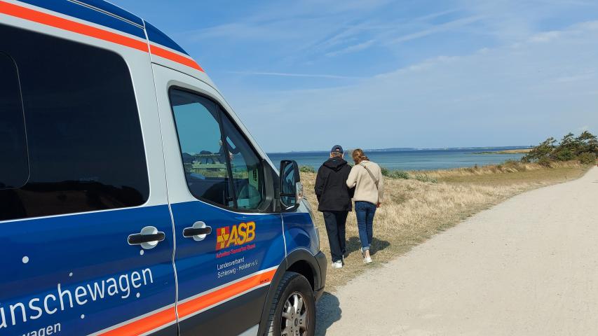 Wünschewagen auf der Halbinsel Holnis Wünschewagen auf der Halbinsel Holnis