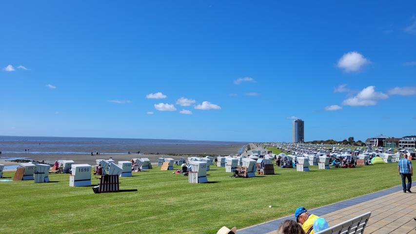 Büsum Strand mit Strandkörben Büsum Strand mit Strandkörben
