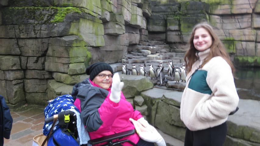 Waltraud bei den Pinguinen Waltraud bei den Pinguinen
